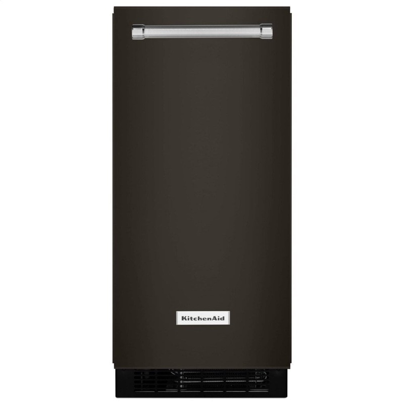 Kitchenaid KUIX535HBS Kitchenaid 15'' Automatic Ice Maker With Printshield Finish - Black Stainless Steel With Printshield Finish