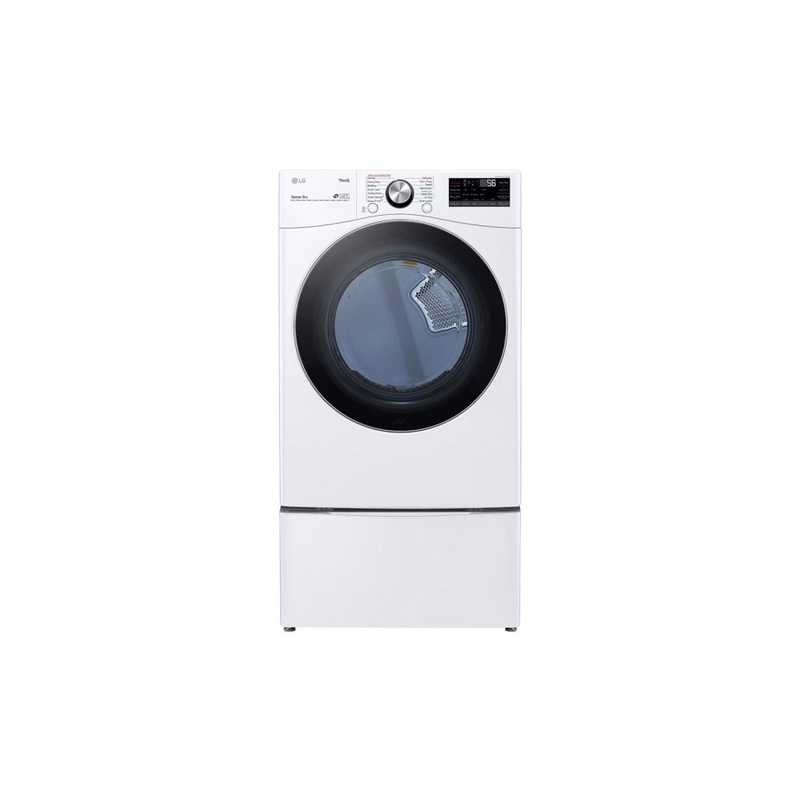 Lg DLEX4200W 7.4 Cu. Ft. Ultra Large Capacity Smart Wi-Fi Enabled Front Load Electric Dryer With Turbosteam And Built-In Intelligence