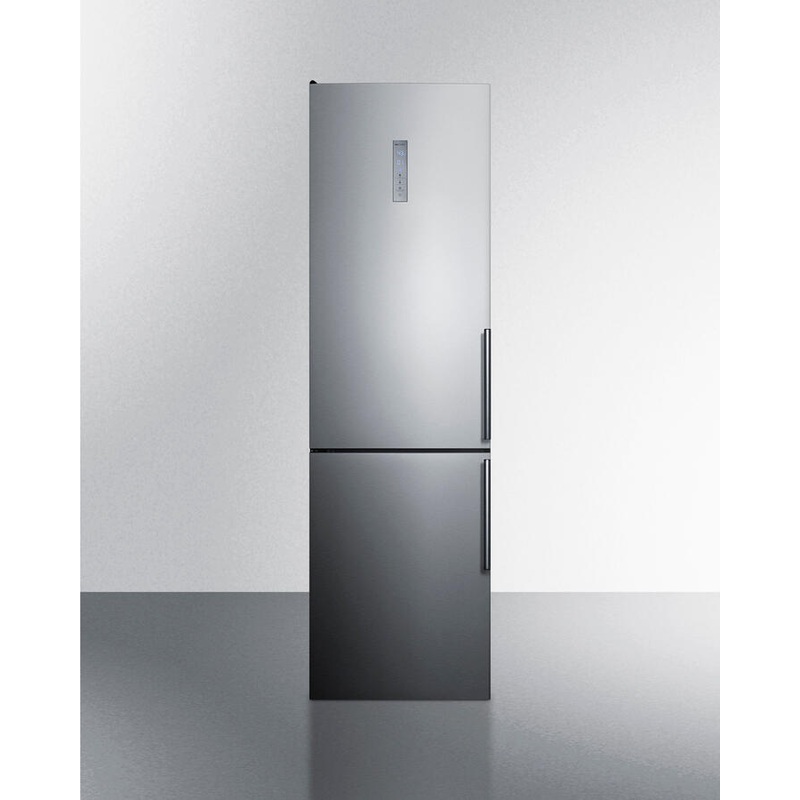 Summit FFBF192SSBILHD 24" Wide Built-In Bottom Freezer Refrigerator