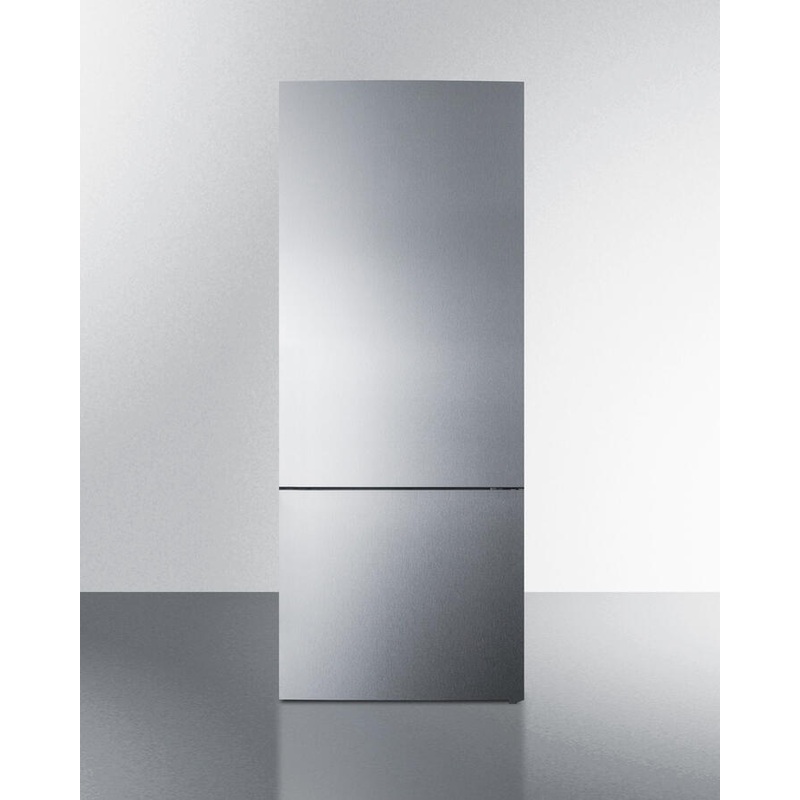 Summit FFBF279SSBI 28" Wide Built-In Bottom Freezer Refrigerator