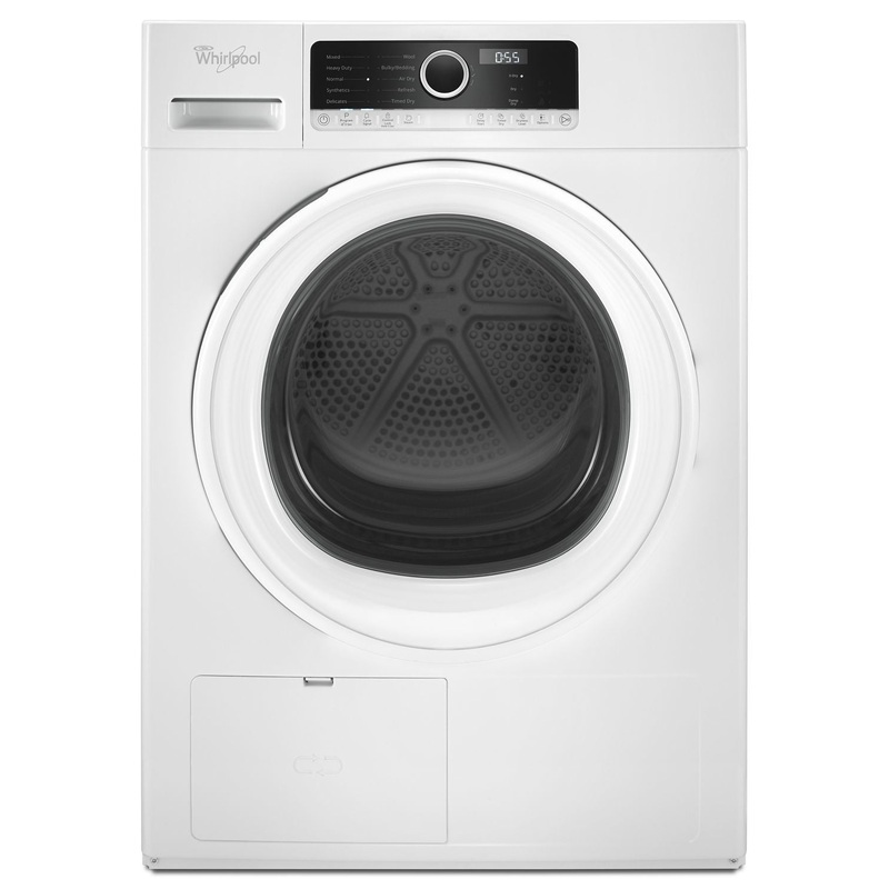 Whirlpool WHD3090GW 4.3 Cu.Ft Compact Ventless Heat Pump Dryer With Wrinkle Shield Option White