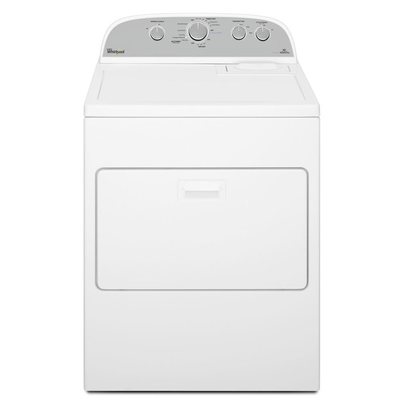 Whirlpool WED49STBW 7.0 Cu.Ft Top Load Electric Dryer With Accudry