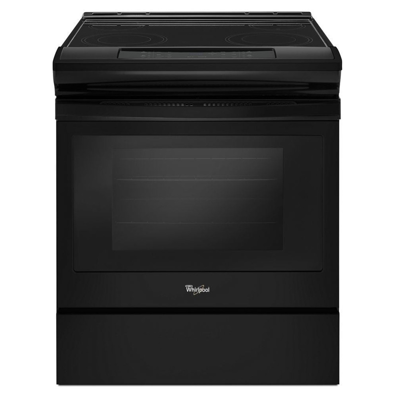 Whirlpool WEE510S0FB 4.8 Cu. Ft. Guided Electric Front Control Range With The Easy-Wipe Ceramic Glass Cooktop