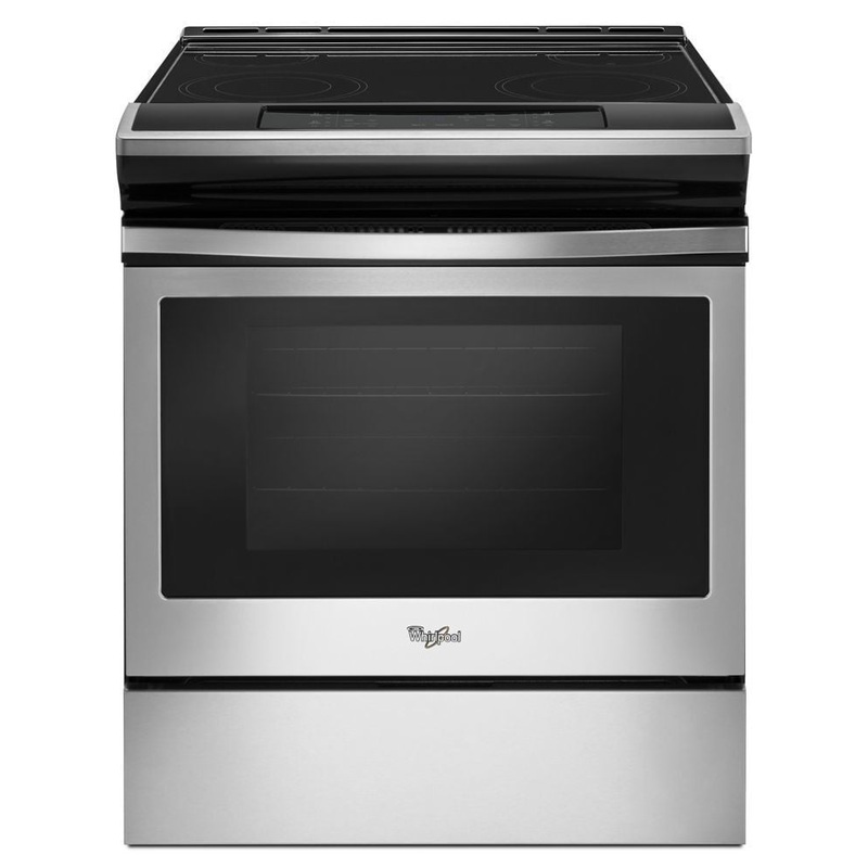 Whirlpool WEE510S0FS 4.8 Cu. Ft. Guided Electric Front Control Range With The Easy-Wipe Ceramic Glass Cooktop