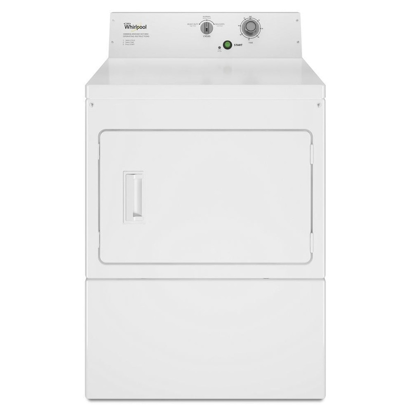 Whirlpool CEM2795JQ Commercial Electric Super-Capacity Dryer, Non-Coin