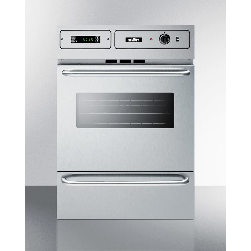 Summit TEM788BKW 24" Wide Electric Wall Oven