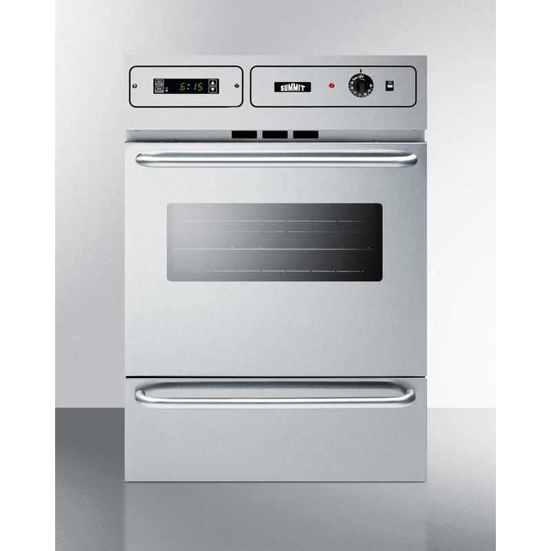 Summit TTM7882BKW 24" Wide Gas Wall Oven