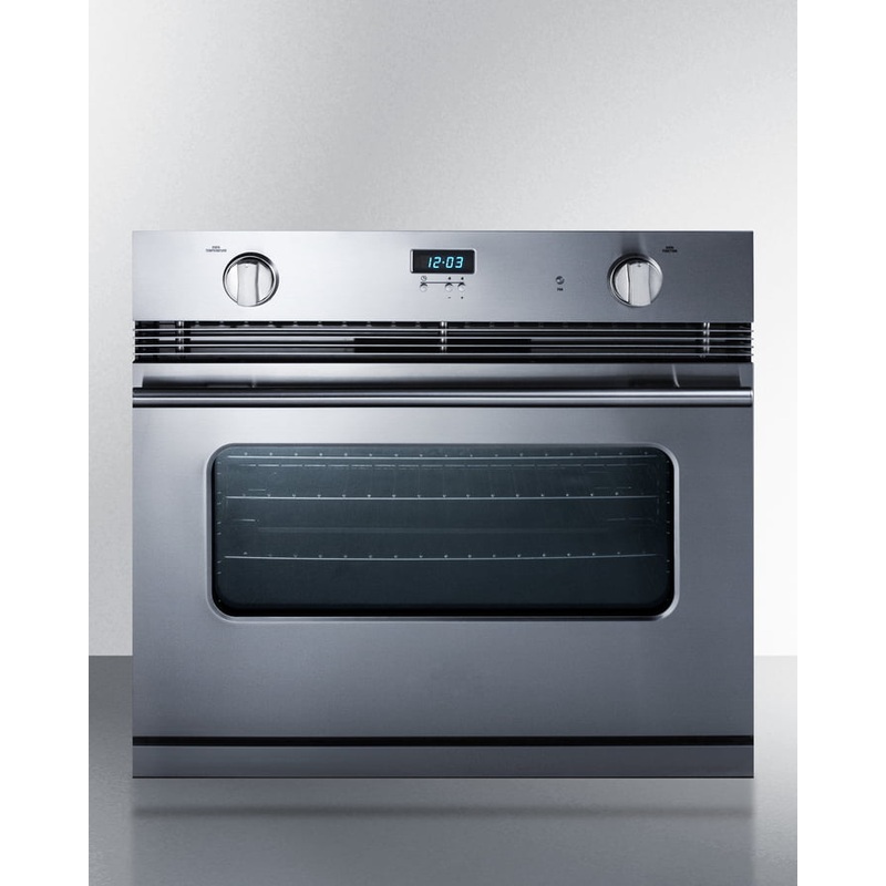 Summit SGWO30SS 30" Wide Gas Wall Oven