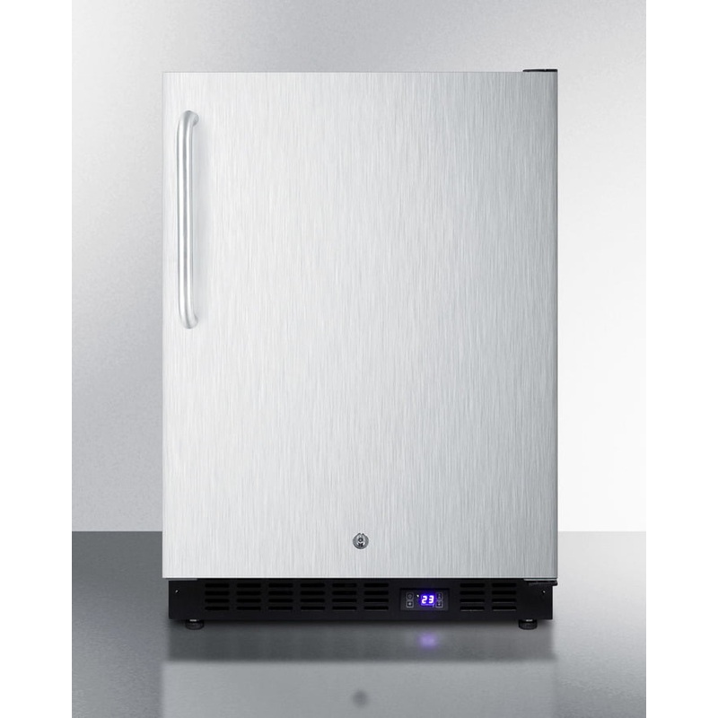 Summit SPFF51OSSSTBIM 24" Wide Outdoor All-Freezer With Icemaker