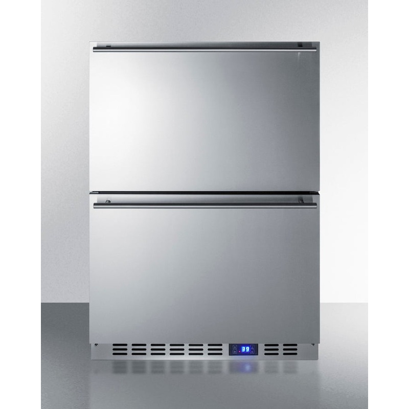 Summit SPR627OS2D 24" Wide 2-Drawer Outdoor All-Refrigerator