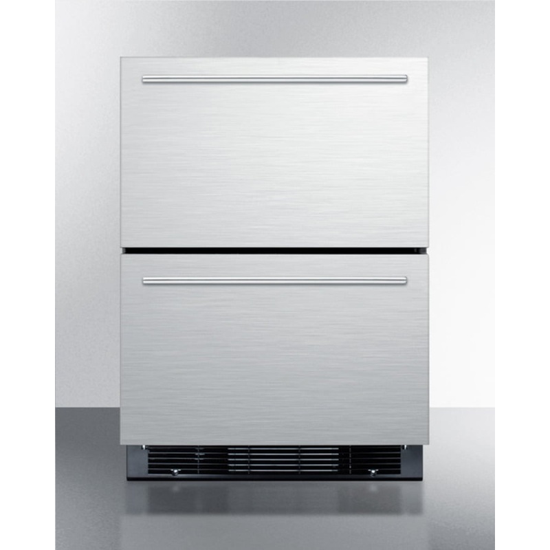 Summit SPRF2D5IM 24" Wide 2-Drawer Refrigerator-Freezer With Icemaker