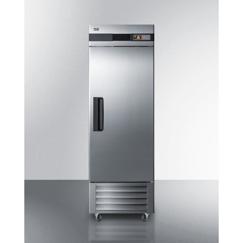 Summit SCRR232 23 Cu.Ft. Commercial Reach-In Refrigerator In Complete Stainless Steel