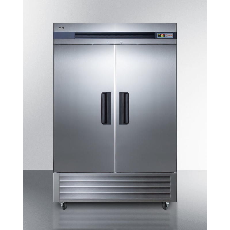 Summit SCRR492 49 Cu.Ft. Commercial Reach-In Refrigerator In Complete Stainless Steel