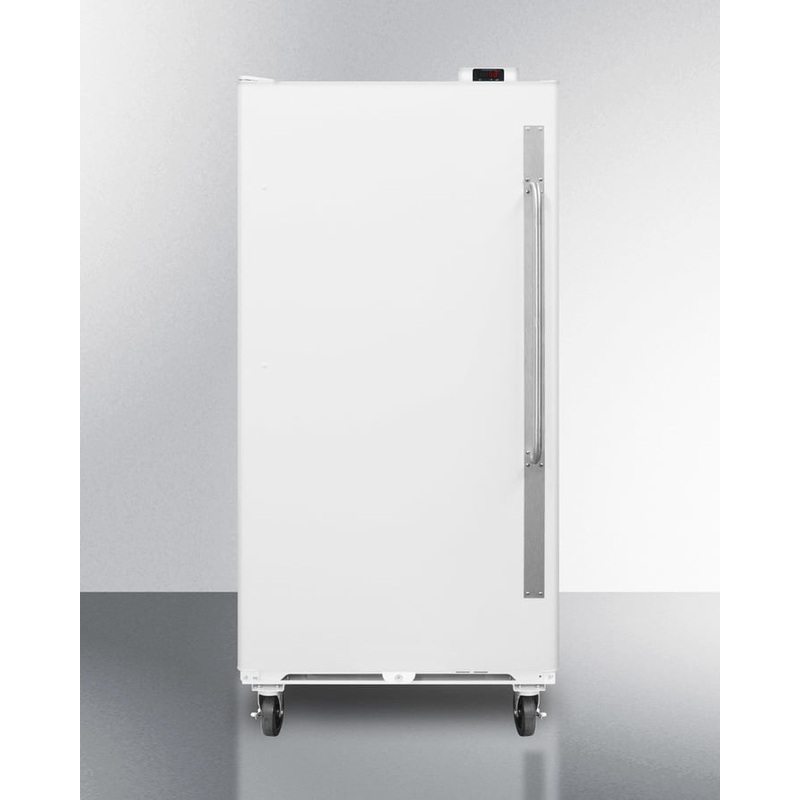 Summit SCUR18LHD Commercially Approved Frost-Free All-Refrigerator With Digital Thermostat, Left Hand Door Swing, And Lock