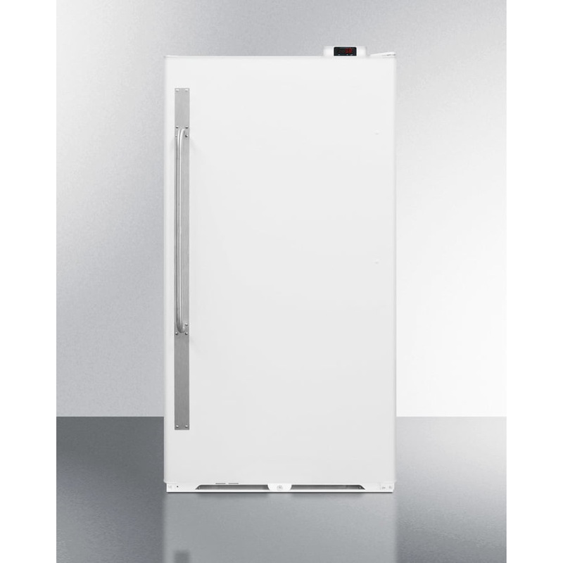 Summit SCUR18NC Commercially Approved Frost-Free All-Refrigerator With Digital Thermostat, Right Hand Door Swing, And Lock