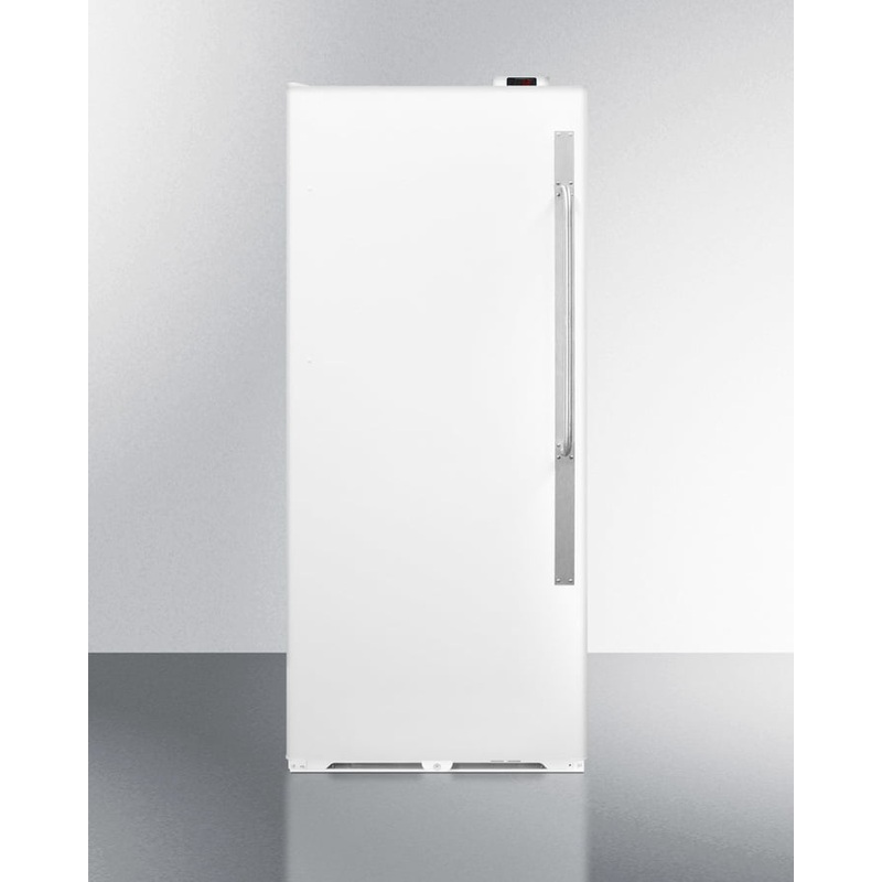 Summit SCUR20NCLHD Commercially Approved Frost-Free All-Refrigerator With Digital Thermostat, Lock, And Left Hand Door Swing