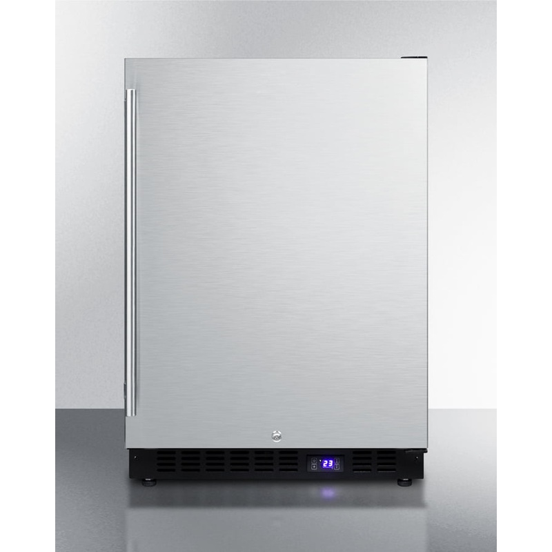 Summit SCFF53BSSIM 24" Wide Built-In All-Freezer With Icemaker