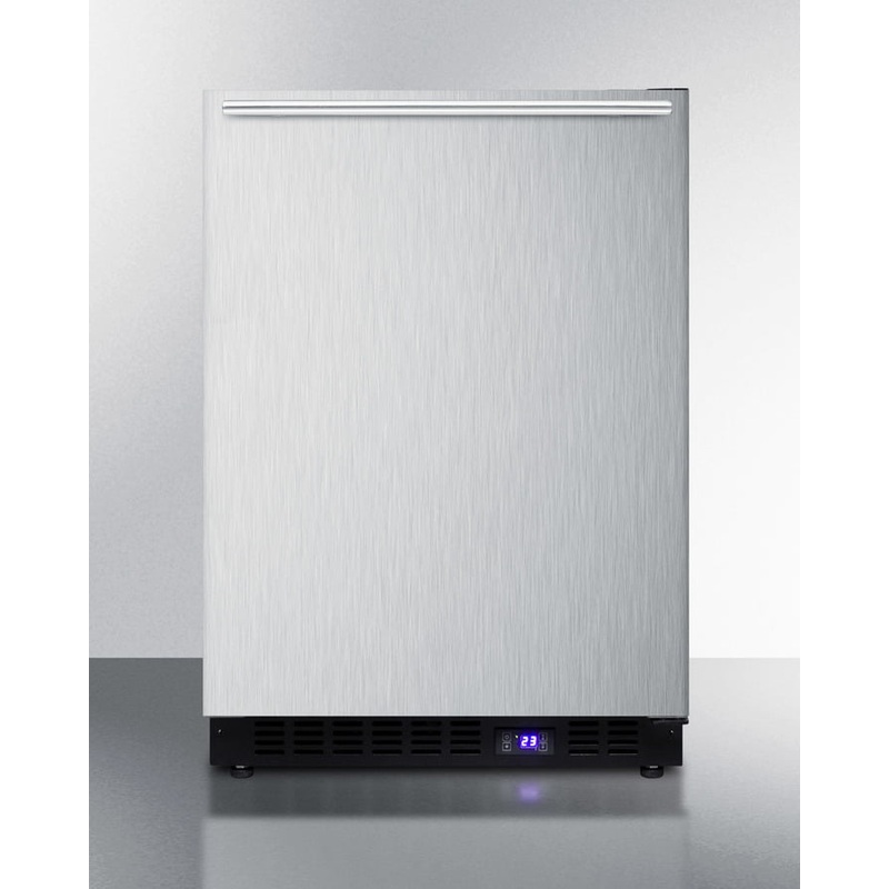 Summit SCFF53BXSSHHIM 24" Wide Built-In All-Freezer With Icemaker