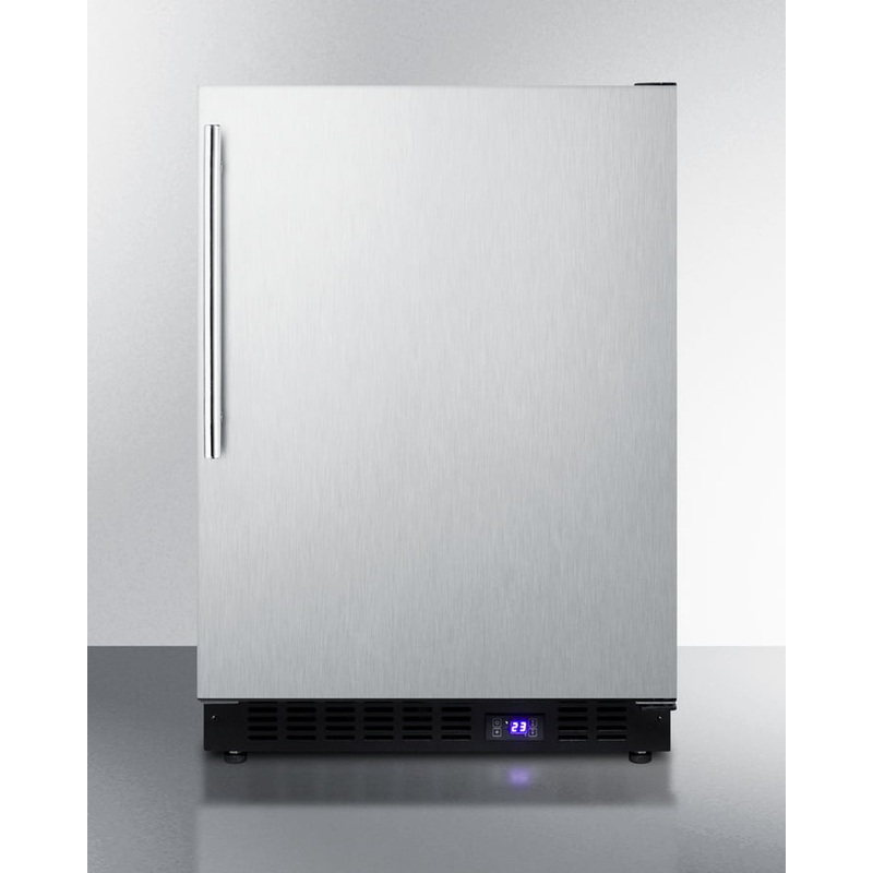 Summit SCFF53BXSSHVIM 24" Wide Built-In All-Freezer With Icemaker