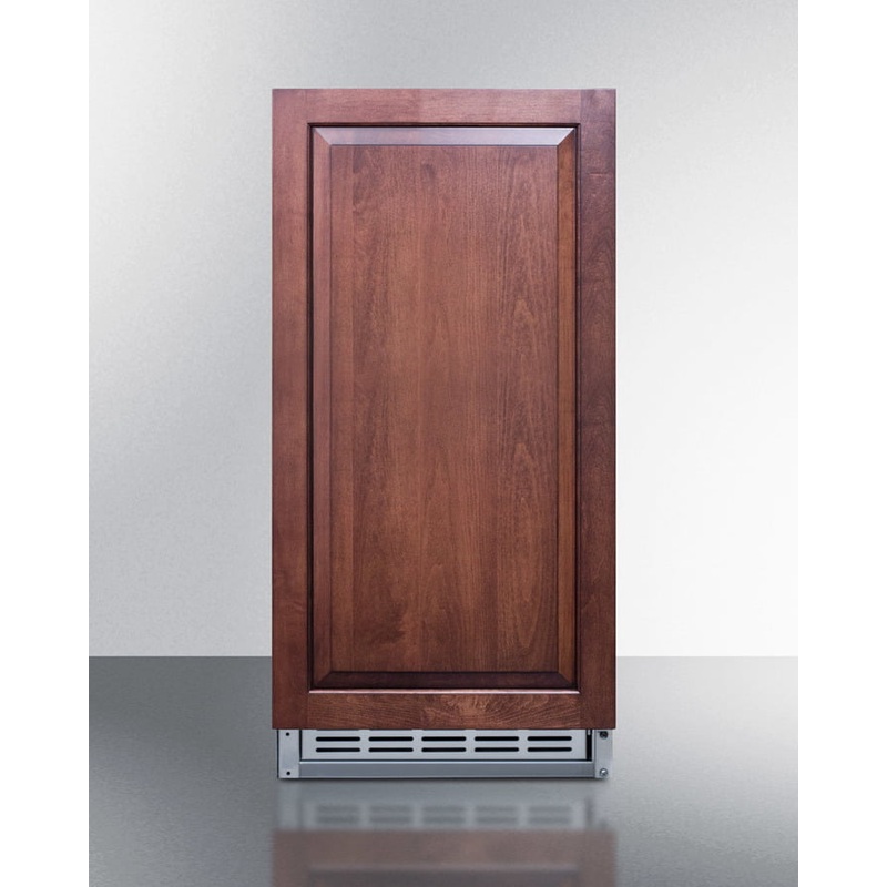 Summit BIM25H32IF Built-In Undercounter Ada Compliant No Drain Crescent Icemaker With Panel-Ready Door And Stainless Steel Wrapped Cabinet