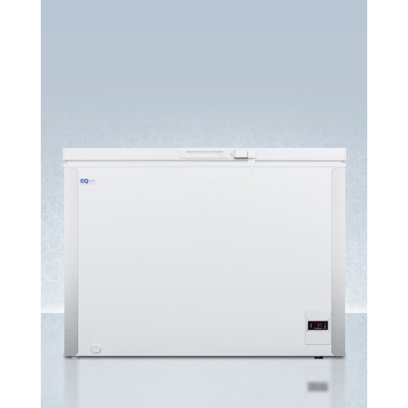 Summit EQFR71 Commercially Listed 8 Cu.Ft. Frost-Free Chest Refrigerator In White With Digital Thermostat For General Purpose Applications; Replaces Scfr70