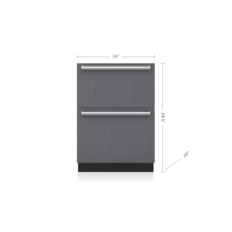 Sub-Zero ID24FI 24" Designer Freezer Drawers With Ice Maker - Panel Ready