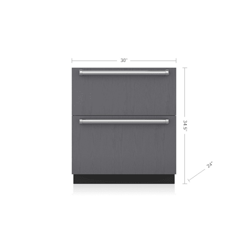 Sub-Zero ID30FI 30" Designer Freezer Drawers With Ice Maker - Panel Ready