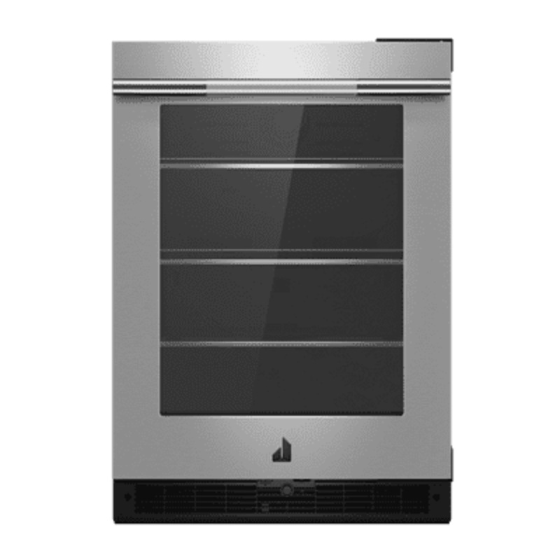 Jennair JUGFR242HL Rise 24" Under Counter Glass Door Refrigerator, Right Swing