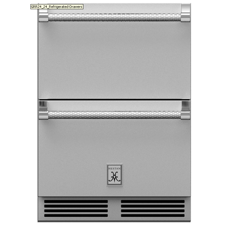Hestan GRFR24 24" Hestan Outdoor Refrigerator Drawer And Freezer Drawer W/ Lock