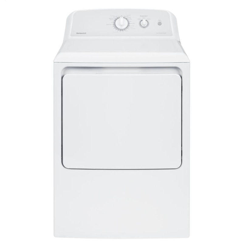 Hotpoint HTX24EASKWS Hotpoint 6.2 Cu. Ft. Capacity Aluminized Alloy Electric Dryer