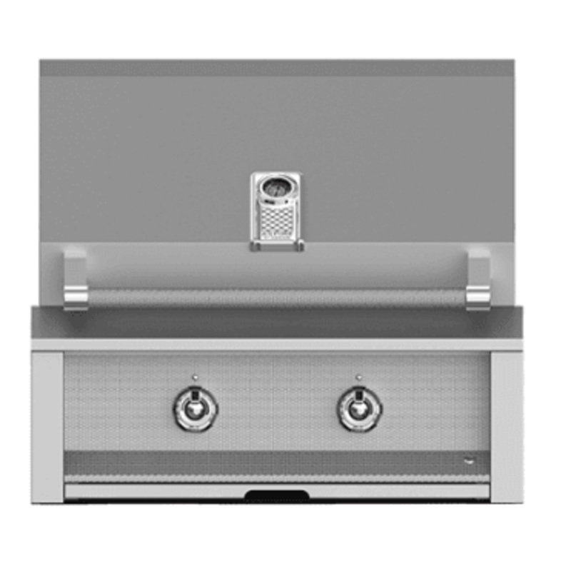 Hestan EAB30NG Aspire Series - 30" Natural Gas Built In Grill W/ U-Burners - Steeletto / Stainless Steel
