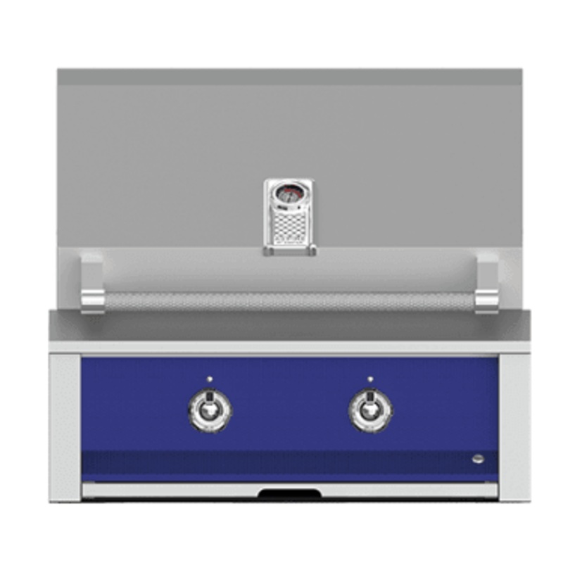 Hestan EAB30NGBU Aspire Series - 30" Natural Gas Built In Grill W/ U-Burners - Prince / Blue