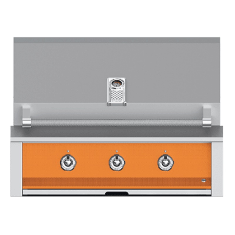 Hestan EAB36NGOR Aspire Series - 36" Natural Gas Built In Grill W/ U-Burners - Citra / Orange