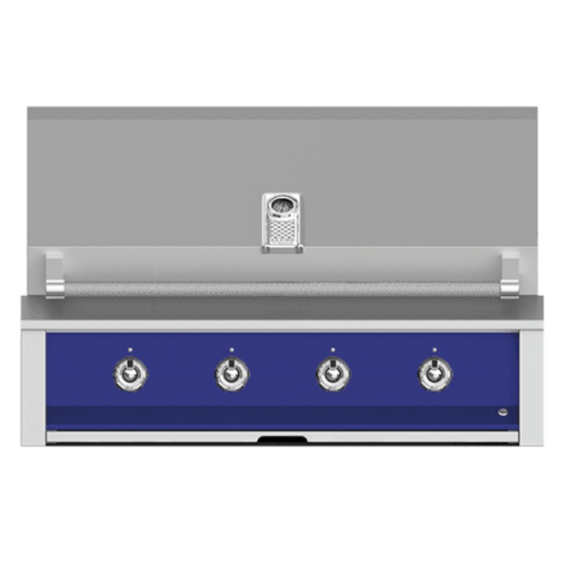 Hestan EAB42NGBU Aspire Series - 42" Natural Gas Built In Grill W/ U-Burners - Prince/ Blue