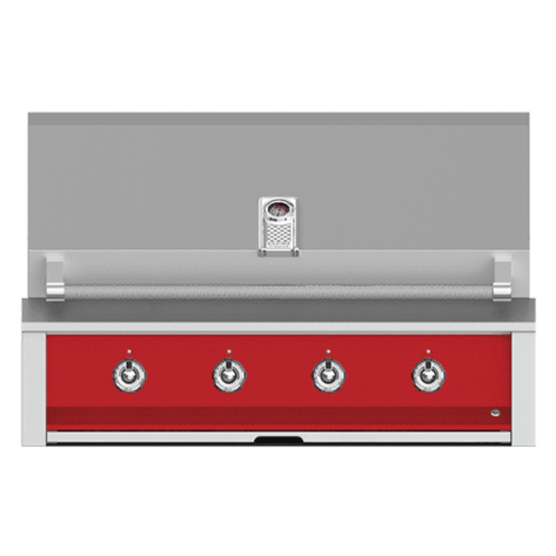 Hestan EAB42NGRD Aspire Series - 42" Natural Gas Built In Grill W/ U-Burners - Matador / Red