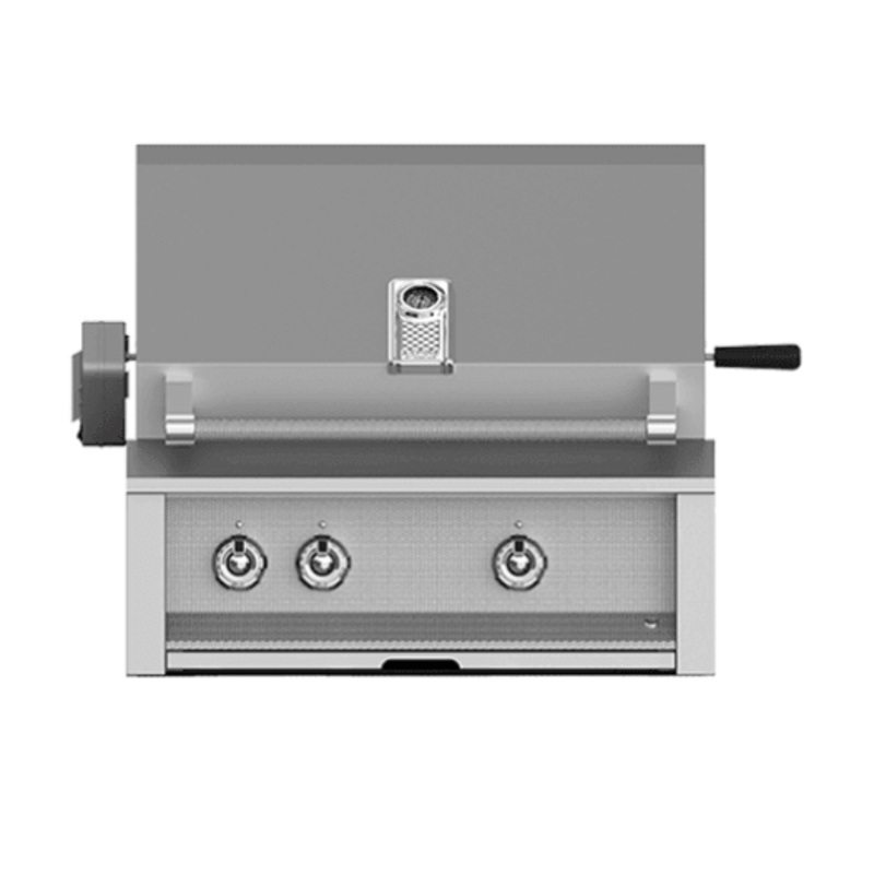 Hestan EABR30NG Aspire Series - 30" Natural Gas Built In Grill W/ U-Burners And Rotisserie - Steeletto / Stainless Steel