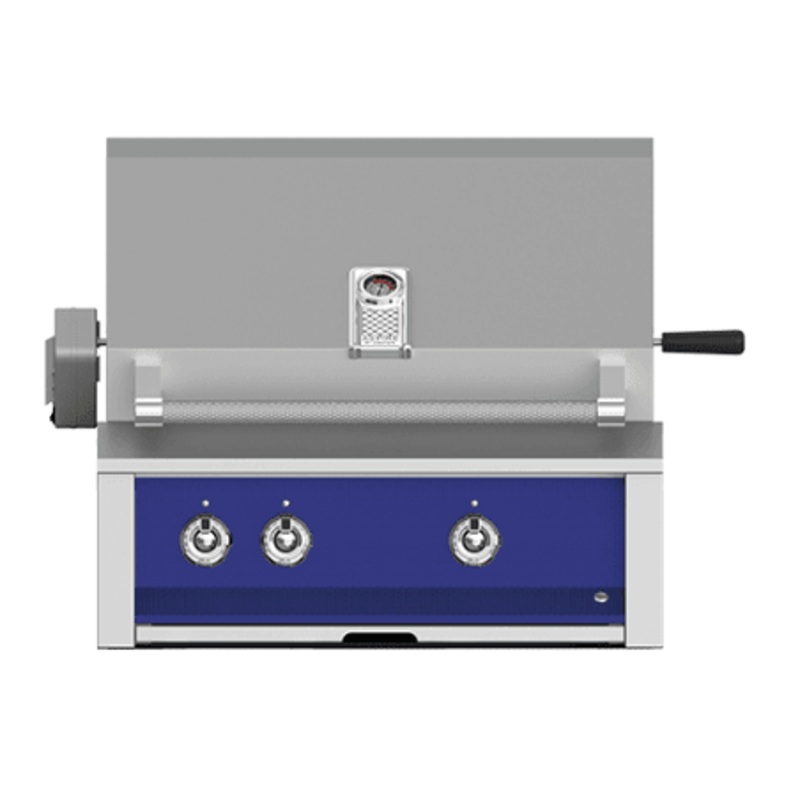 Hestan EABR30NGBU Aspire Series - 30" Natural Gas Built In Grill W/ U-Burners And Rotisserie - Prince / Blue