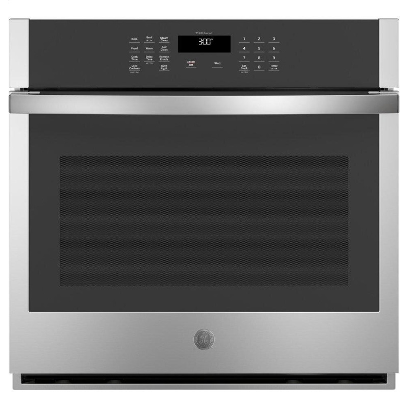 Ge Appliances JTS3000SNSS Ge 30" Smart Built-In Self-Clean Single Wall Oven With Never-Scrub Racks