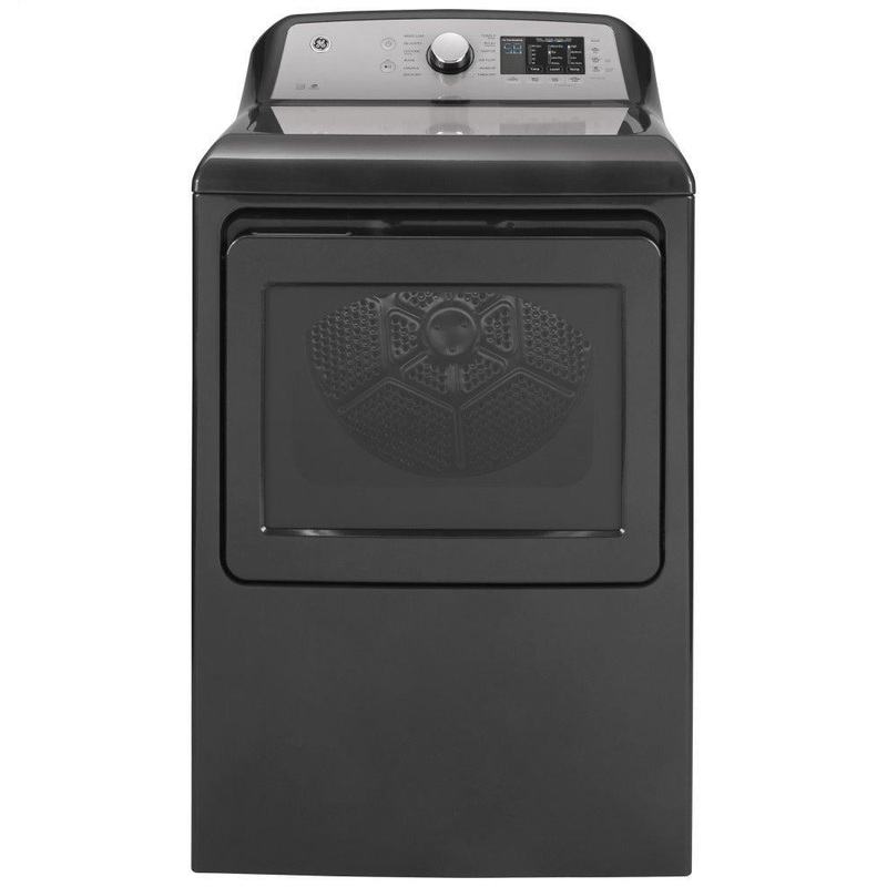 Ge Appliances GTD72EBPNDG Ge 7.4 Cu. Ft. Capacity Aluminized Alloy Drum Electric Dryer With Sanitize Cycle And Sensor Dry