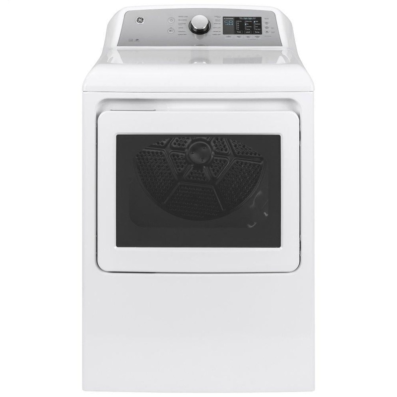 Ge Appliances GTD72EBSNWS Ge 7.4 Cu. Ft. Capacity Aluminized Alloy Drum Electric Dryer With Sanitize Cycle And Sensor Dry