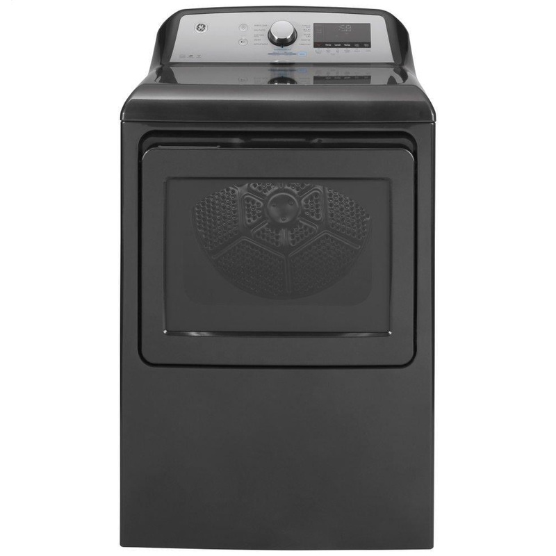 Ge Appliances GTD84ECPNDG Ge 7.4 Cu. Ft. Capacity Smart Aluminized Alloy Drum Electric Dryer With Sanitize Cycle And Sensor Dry