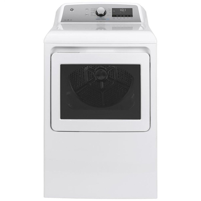 Ge Appliances GTD84ECSNWS Ge 7.4 Cu. Ft. Capacity Smart Aluminized Alloy Drum Electric Dryer With Sanitize Cycle And Sensor Dry