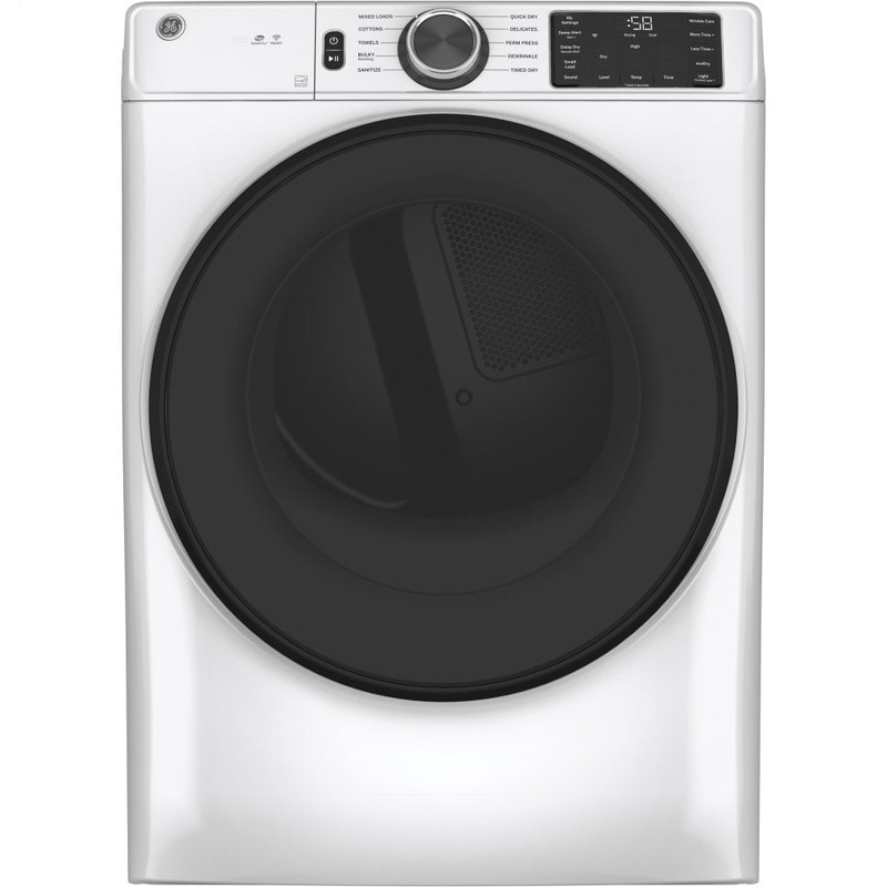 Ge Appliances GFV55ESSNWW Ge Long Vent 7.8 Cu. Ft. Capacity Smart Electric Dryer With Sanitize Cycle