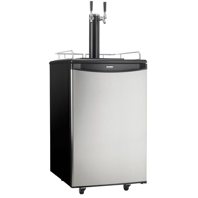 Danby DKC054A1BSL2DB Danby 5.4 Cu. Ft. Dual-Tap Kegerator