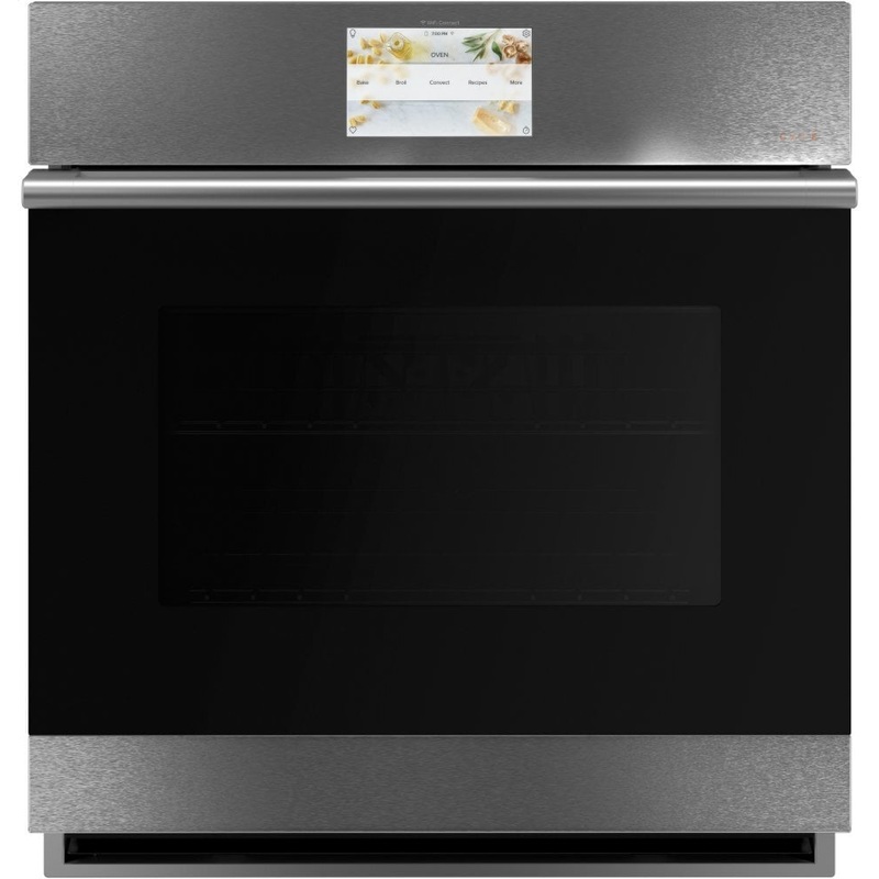 Cafe CKS70DM2NS5 Caf 27" Smart Single Wall Oven With Convection In Platinum Glass