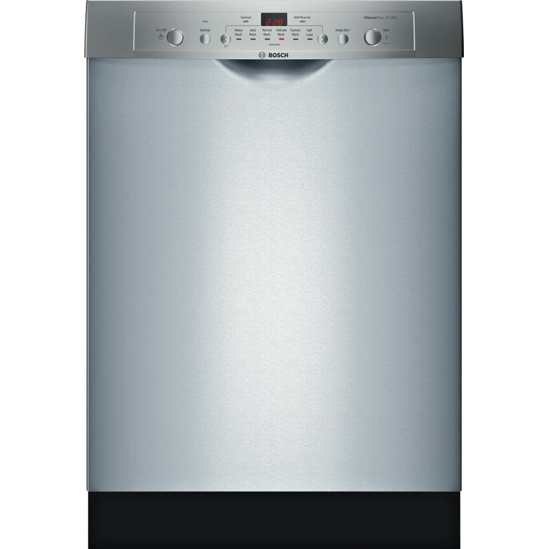 Bosch SHE3AR75UC Ascenta Recessed Hndl, 6/2 Cycles, 50 Dba, Adj Rack - Ss