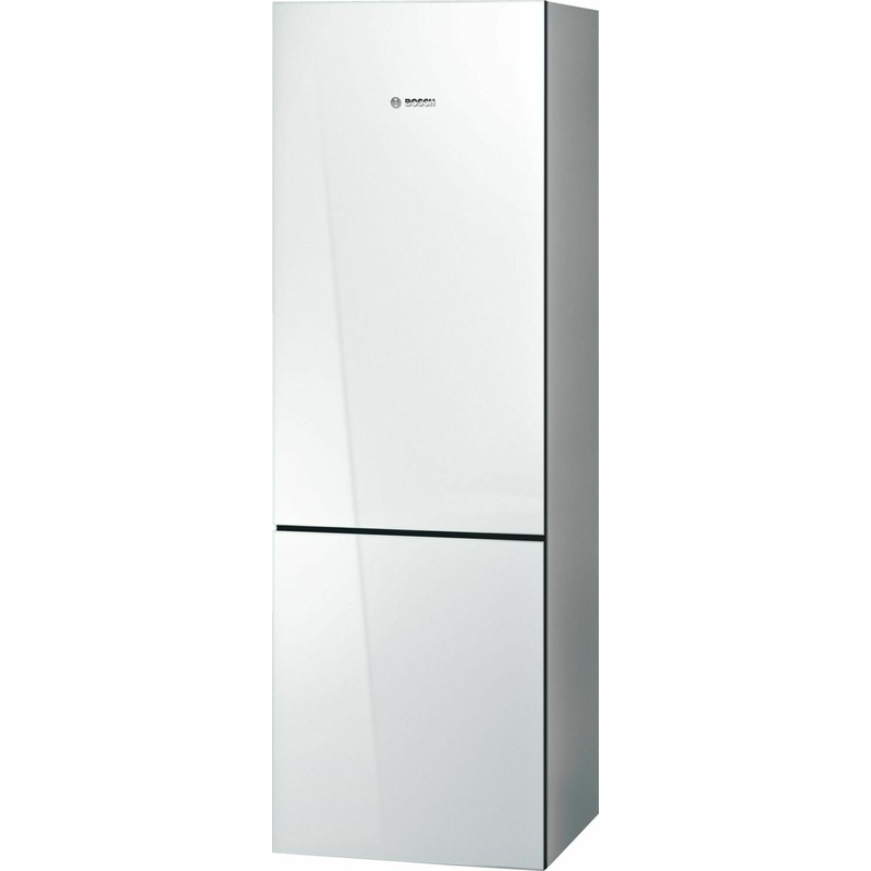 Bosch B10CB80NVW 800 Series, Free-Standing Fridge-Freezer-White Glass Door