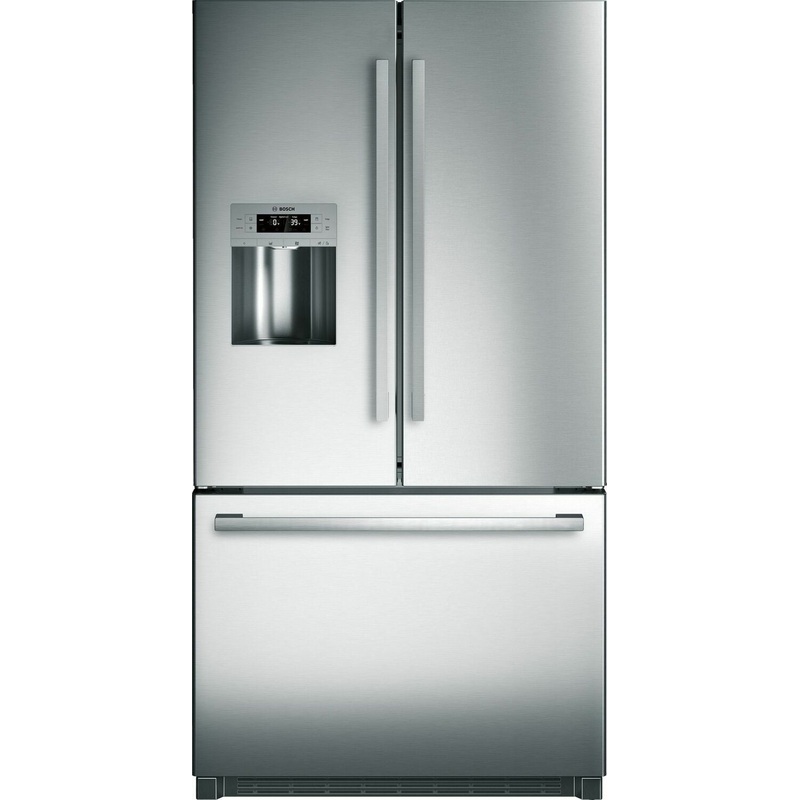 Bosch B26FT50SNS 800 Series French Door Bottom Mount Refrigerator 36'' Stainless Steel, Easy Clean Stainless Steel B26Ft50Sns
