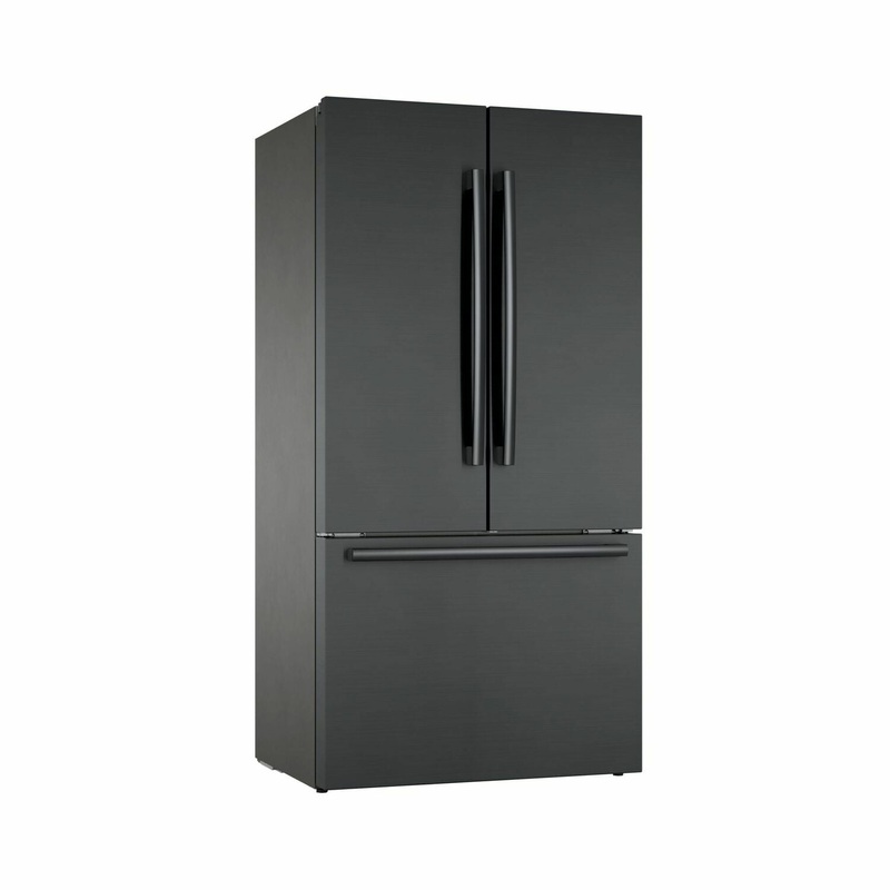 Bosch B36CT80SNB 800 Series French Door Bottom Mount Refrigerator 36'' Black Stainless Steel B36Ct80Snb