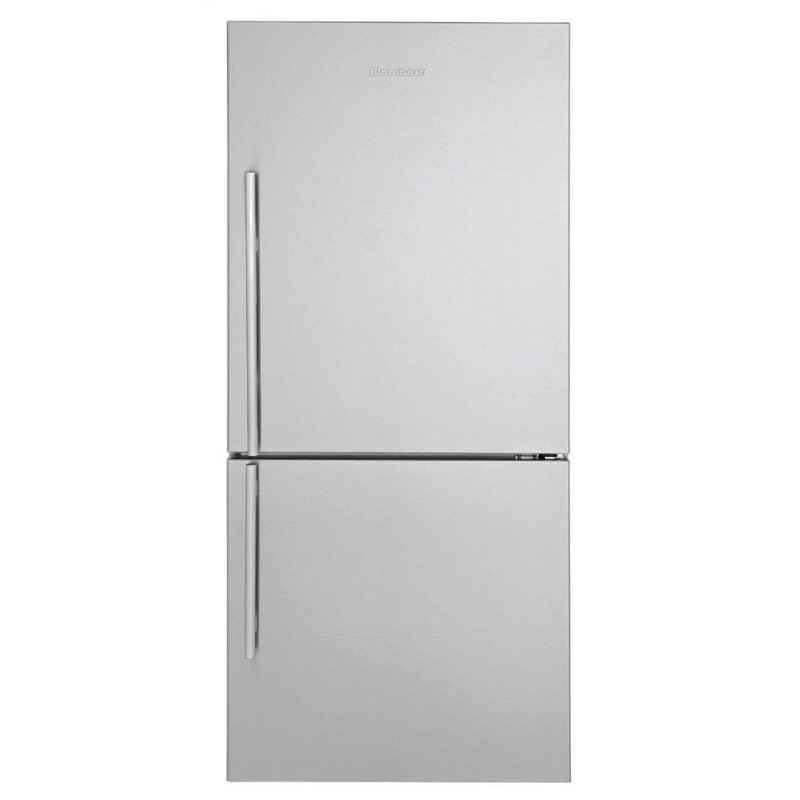 Blomberg Appliances BRFB1822SSN 30" Bottom Freezer/Fridge 18 Cu Ft, Wrapped Stainless Doors, Stainless Handles, Right Hinge